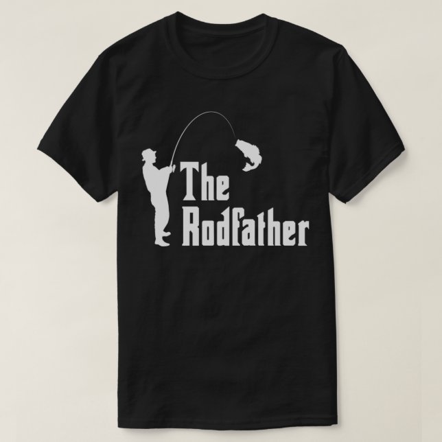 Camiseta El divertido regalo de pesca de RodFather (Diseño del anverso)