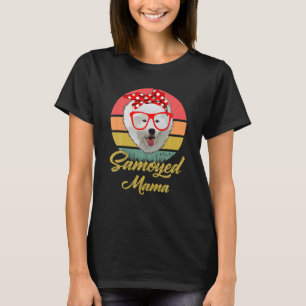 Camiseta El divertido retro ventilado Samoyed Mama Gift Dog