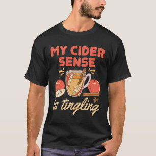 Camiseta El divertido sentido de la sidra de Apple es el ho