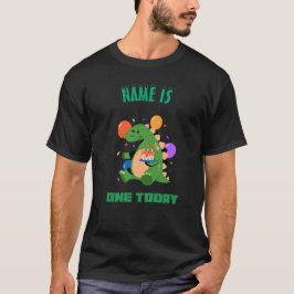 Camiseta El divertido tema de Dino "Is One Today" Cumpleaño