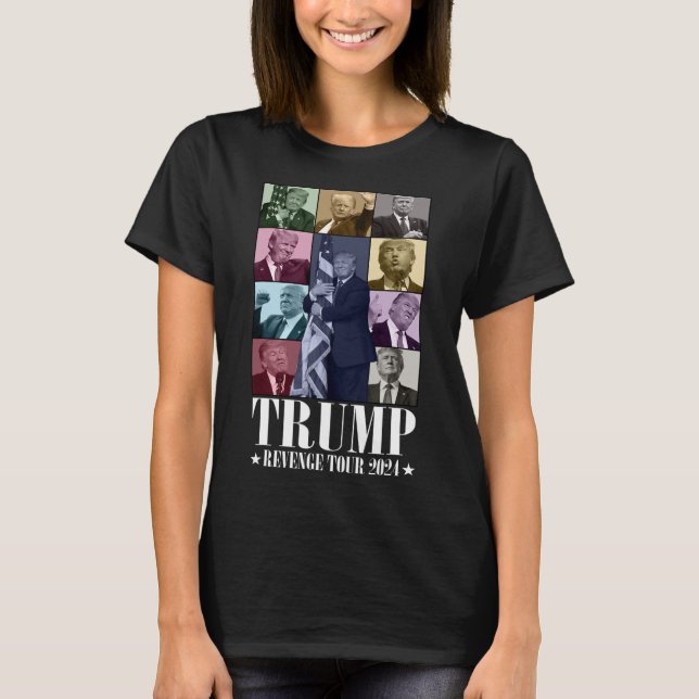 Camiseta El divertido tour Trump por la venganza 2024 (Anverso)
