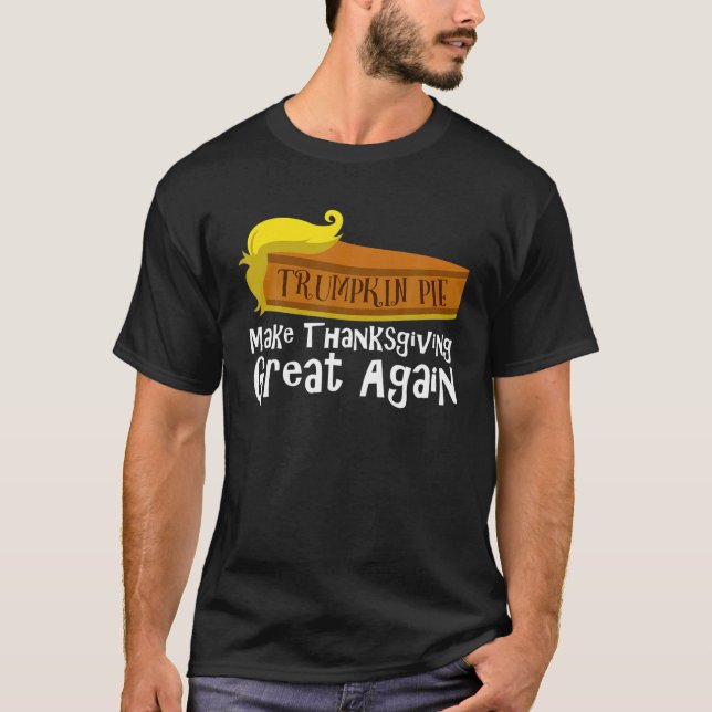 Camiseta El divertido Trumpkin Pie hace que el día de Acció (Anverso)