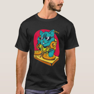 Camiseta El Dj Gato Toca Música Toca Música Dj