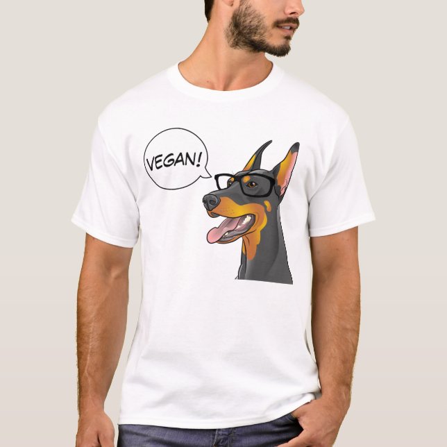 Camiseta ¡El Doberman del friki del perro del inconformista (Anverso)