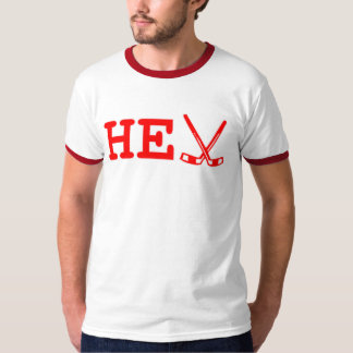 Camiseta ÉL dobla los palillos de hockey (rojos)