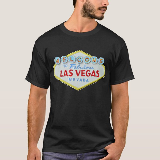 Camiseta El doble del Rótulo de Las Vegas echó a un lado (Anverso)