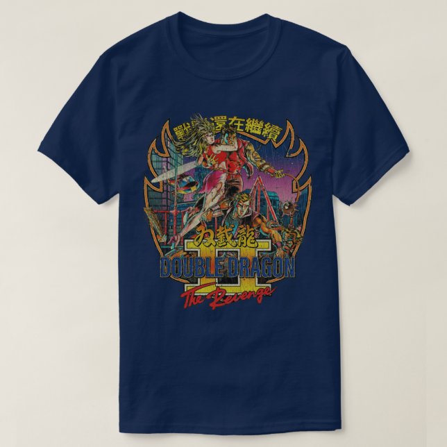 Camiseta El doble dragón II La venganza de 1988 (Diseño del anverso)