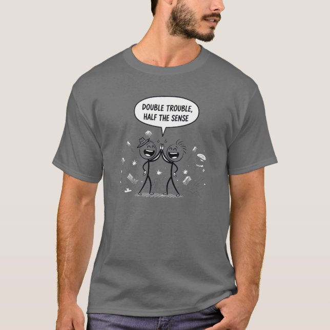 Camiseta El doble problema de la mitad del sentido (Anverso)