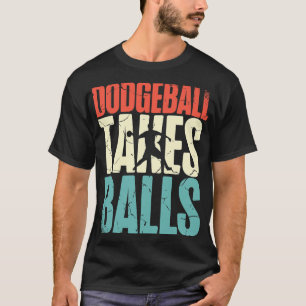 Camiseta El Dodgeball se lleva a cabo en las bolas de béisb