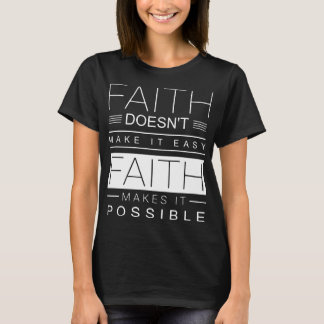 Camiseta el doea de la fe no hacerlo fácil le hace auti
