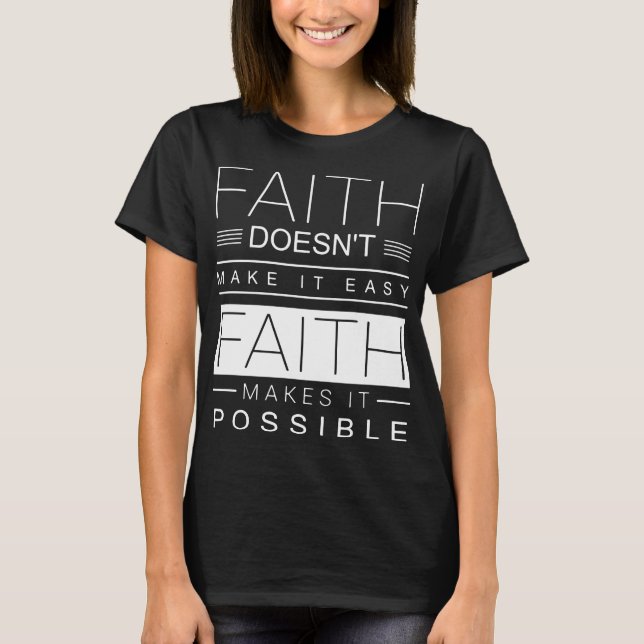 Camiseta el doea de la fe no hacerlo fácil le hace auti (Anverso)