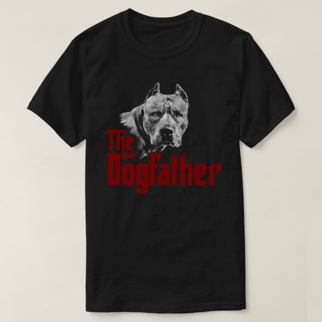 Camiseta El DogFather - pitbull Terrier americano (Diseño del anverso)