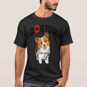 Camiseta El Dogtor Corgi Lindo   Mujeres Aman Doctor Perrit