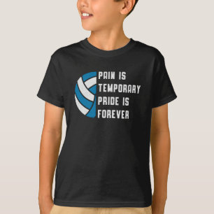 Camiseta El Dolor De Voleibol Es Temporal Jugador De Retro