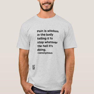 Camiseta El dolor es sabiduría