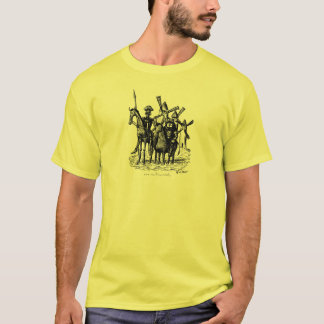 Camiseta El Don Quijote y Sancho Panza entintan arte del