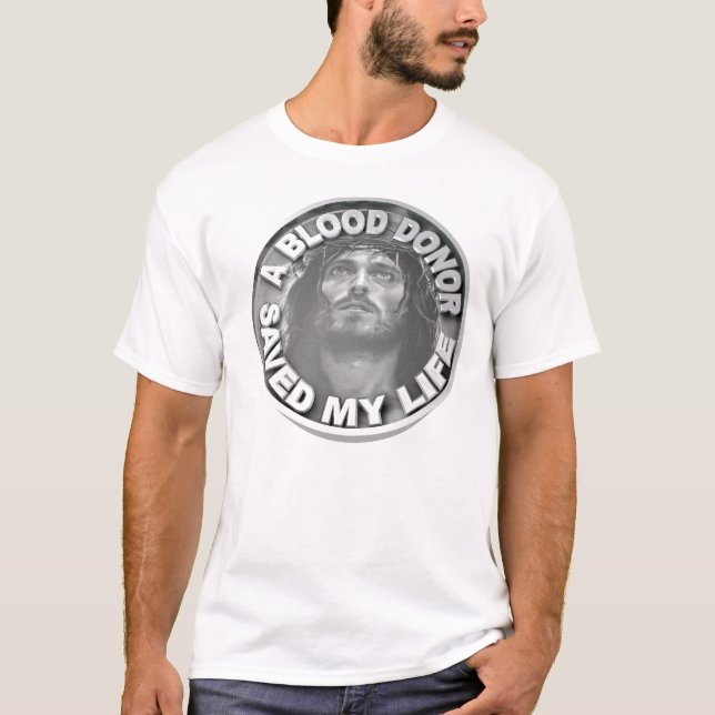 Camiseta El donante de sangre ahorró mi vida (Anverso)