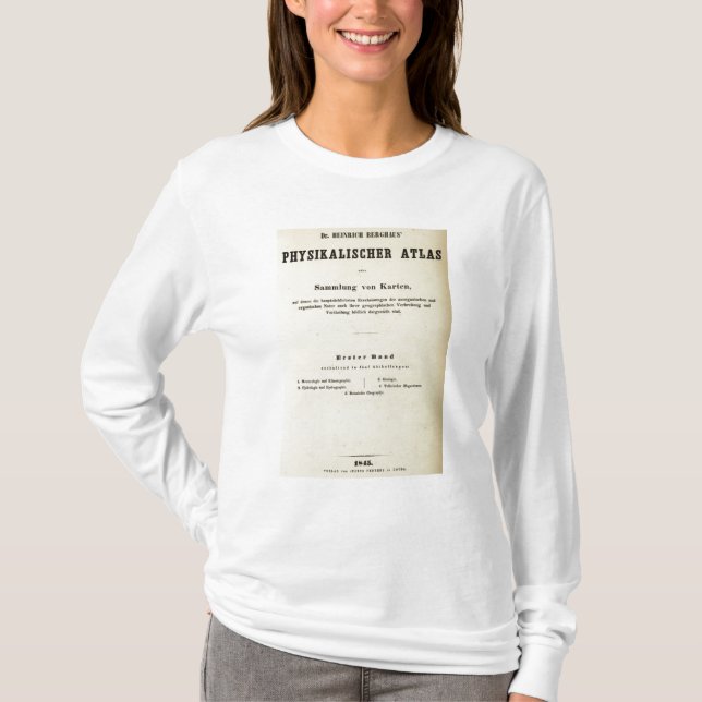 Camiseta El Dr. Heinrich Berghaus de la página de título (Anverso)