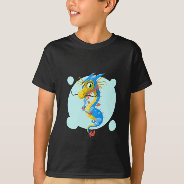 Camiseta El Dragón Azul (Anverso)