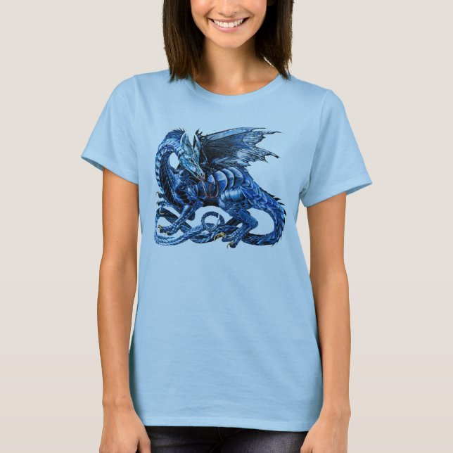 Camiseta El dragón azul - (Anverso)