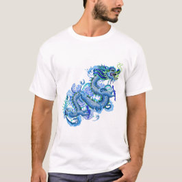 Camiseta El dragón azul con agua salpica