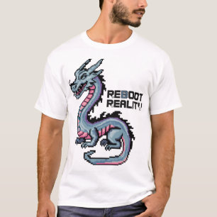Camiseta El Dragón Cibernético Pixel reinicia la realidad G