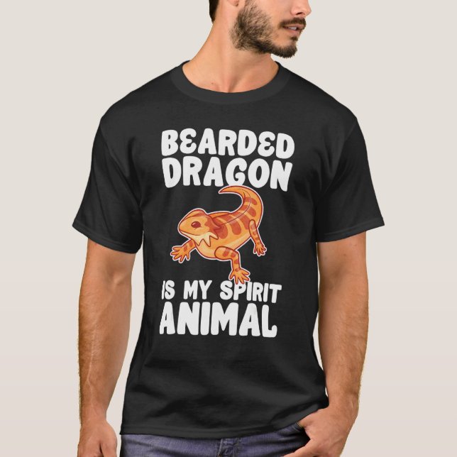 Camiseta El Dragón De Cabeza Es Mi Espíritu Animal Lizard R (Anverso)