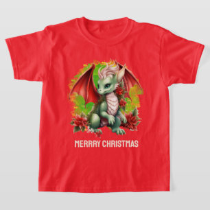 Camiseta El dragón de Navidades de la amarra festiva agrega