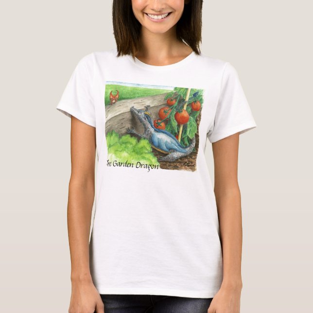 Camiseta El dragón del jardín (Anverso)