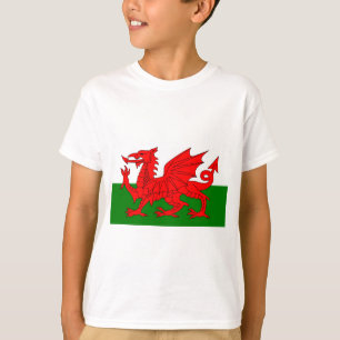 Camiseta El dragón rojo [bandera de País de Gales]