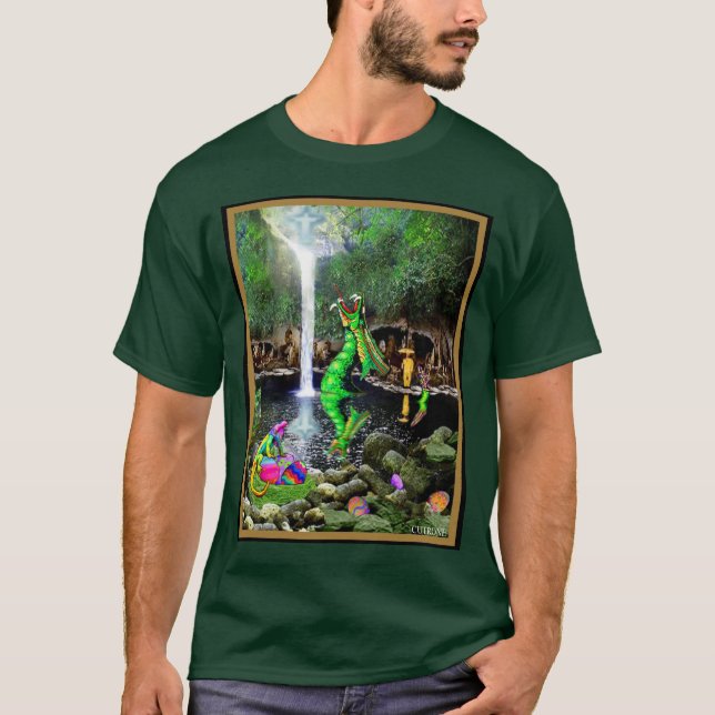 Camiseta El Dragón Verde cae (Anverso)