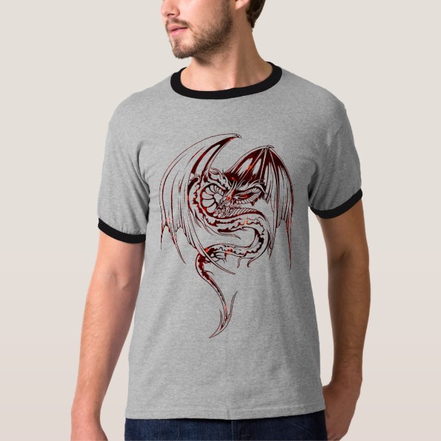 Camiseta El Dragón Wyvern Son Criaturas Míticas Fantasías T (Anverso)