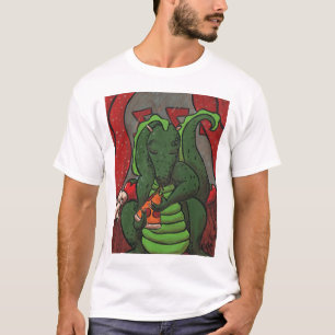 Camiseta El dragón y la pizza