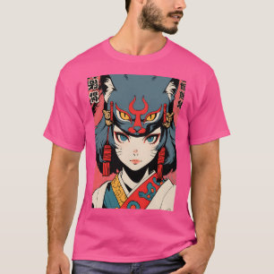 Camiseta El dramático gato Poster Anime Japan Kabuki Nek de