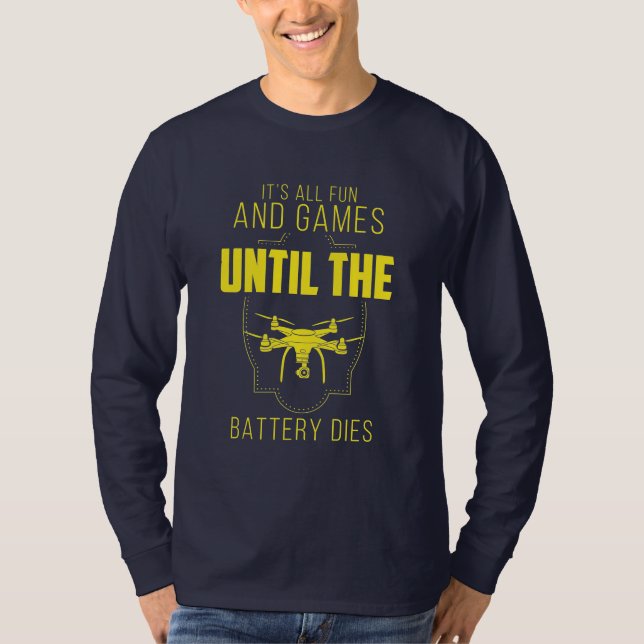 Camiseta El dron volador es mi juego (Anverso)