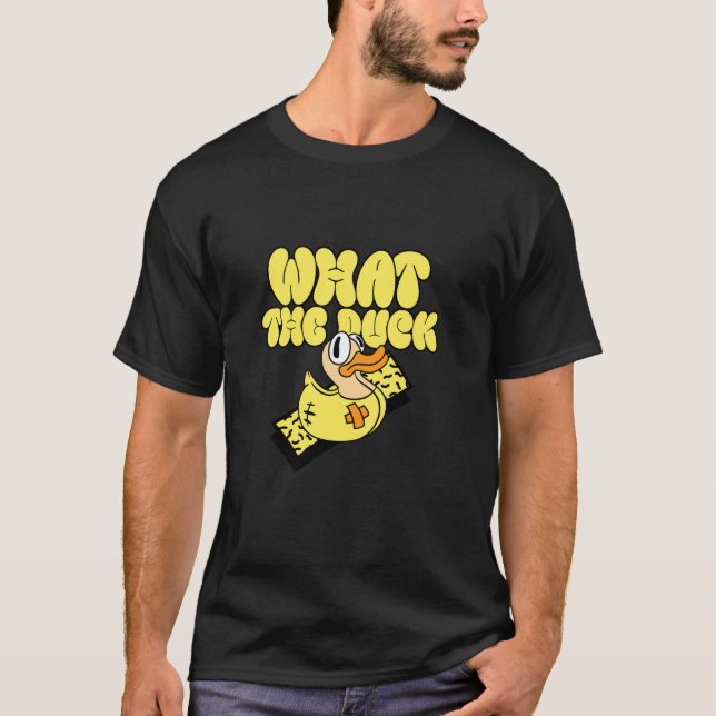 Camiseta El Duckie Amarillo De Goma Qué Divertido Pato Du (Anverso)