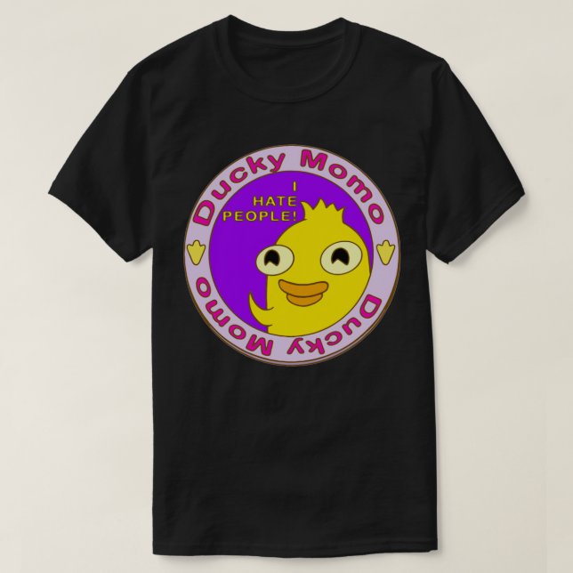 Camiseta El Ducky Momo I Odio a la gente (Diseño del anverso)