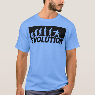 Camiseta El duelo de esgrima de la esgrima de la evolución