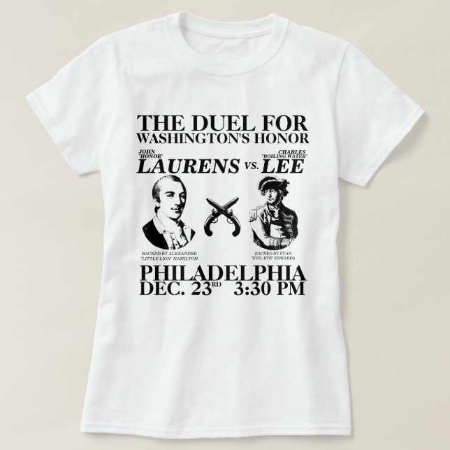 Camiseta El duelo de Laurens-Lee (Diseño del anverso)