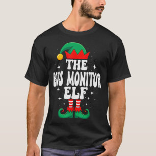 Camiseta El Duende Monitor De Autobús Divertido Navidad Coi
