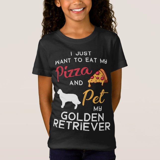 Camiseta El dueño de la Golden Retriever Dog Pizza (Anverso)