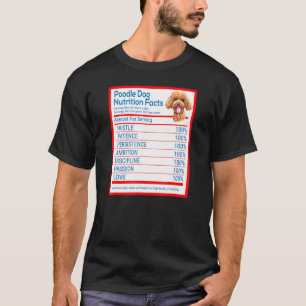 Camiseta El dueño de la raza de perro caniche Hechos divert