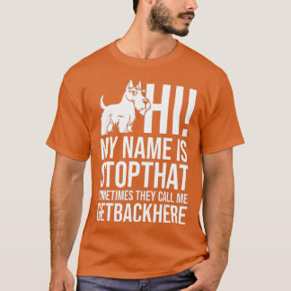 Camiseta El dueño de los cachorros de perro del Terrier de