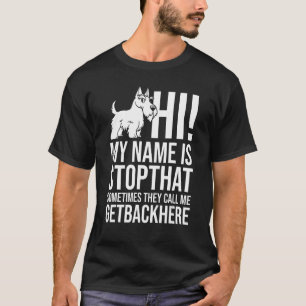 Camiseta El dueño de los cachorros de perro del Terrier de 