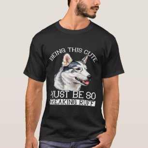 Camiseta El Dueño De Perro Husky, Siendo Este Típico, Debe 