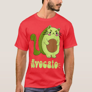 Camiseta El dueño del gato de los vegetales Aguacate Kitten