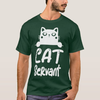 Camiseta El dueño del gato que se ocupa del servicio del ga