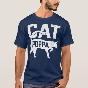 Camiseta El dueño del Mascota Poppa Kitten Meow Fathers Day