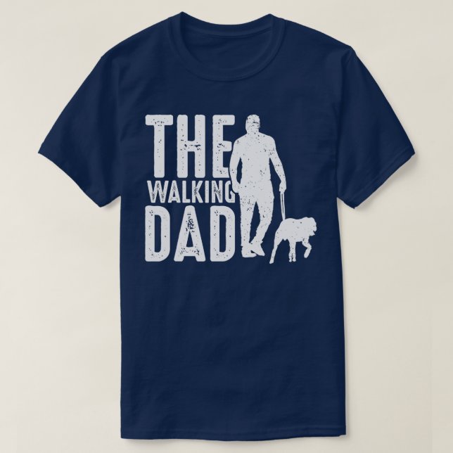 Camiseta El dueño del perro de papá que camina, el dueño de (Diseño del anverso)