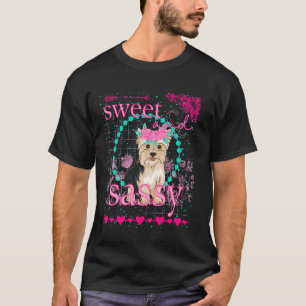 Camiseta El dulce yorkie y el elegante prep sureño simpleme